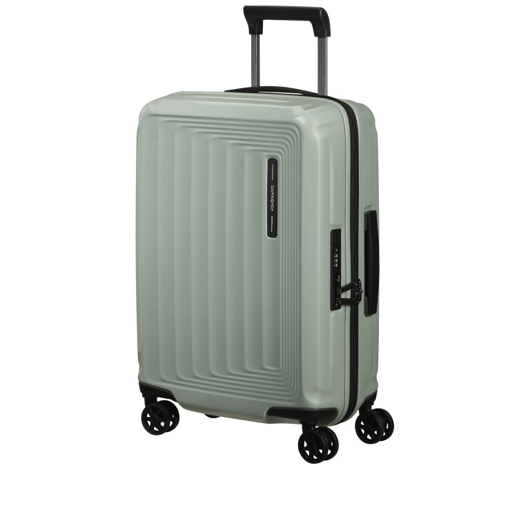 Koffer Nuon Spinner 55 erweiterbar Metallic Mineral Green, Farbe: grün/oliv, Marke: Samsonite, EAN: 5400520309051, Abmessungen in cm: 40x55x20, Bild 2 von 18