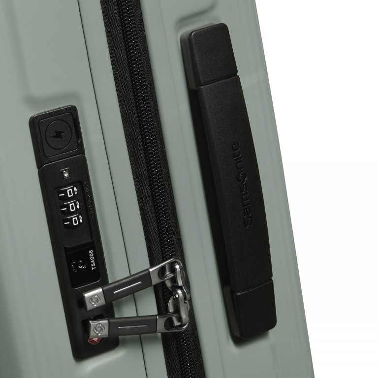 Koffer Nuon Spinner 55 erweiterbar Metallic Mineral Green, Farbe: grün/oliv, Marke: Samsonite, EAN: 5400520309051, Abmessungen in cm: 40x55x20, Bild 16 von 18