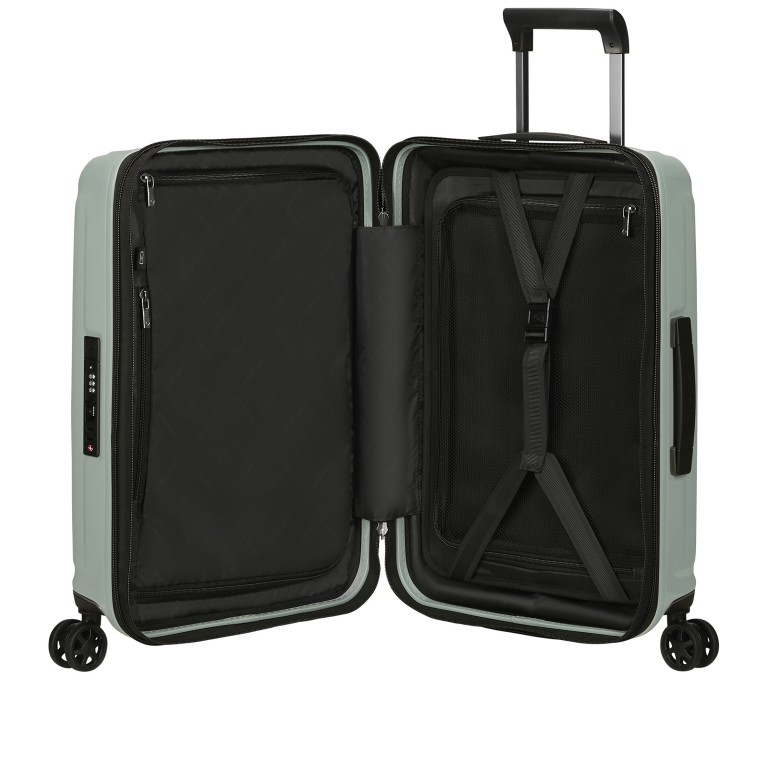 Koffer Nuon Spinner 55 erweiterbar Metallic Mineral Green, Farbe: grün/oliv, Marke: Samsonite, EAN: 5400520309051, Abmessungen in cm: 40x55x20, Bild 9 von 18