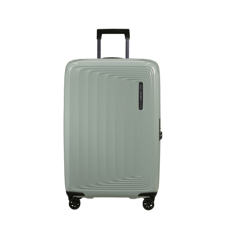 Koffer Nuon Spinner 69 erweiterbar Metallic Mineral Green, Farbe: grün/oliv, Marke: Samsonite, EAN: 5400520309075, Abmessungen in cm: 45x69x28, Bild 1 von 17