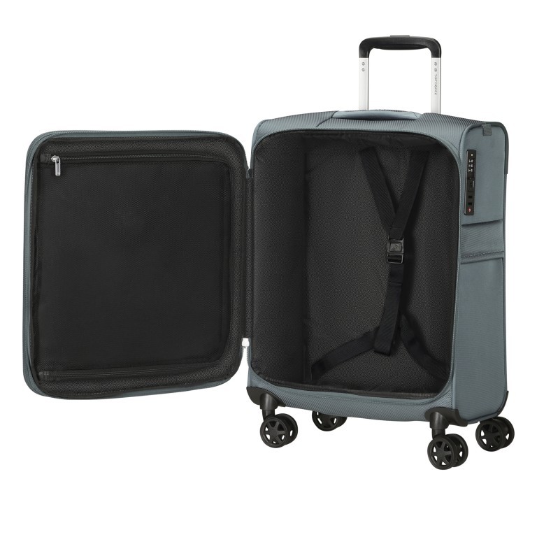 Koffer Urbify Spinner 55 expandable Dusty Blue, Farbe: blau/petrol, Marke: Samsonite, EAN: 5400520303547, Abmessungen in cm: 40x55x23, Bild 8 von 17