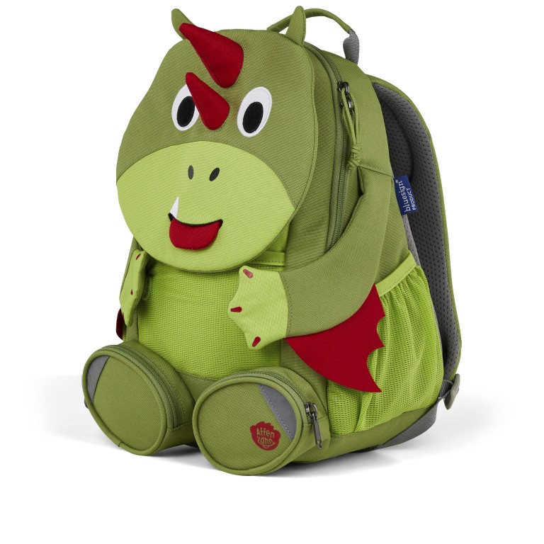 Rucksack Großer Freund für Kinder Drache, Farbe: grün/oliv, Marke: Affenzahn, EAN: 4057081210879, Bild 2 von 6
