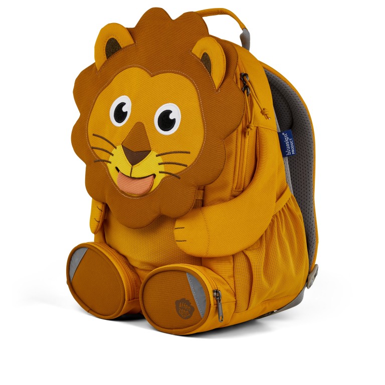 Rucksack Großer Freund für Kinder Löwe, Farbe: gelb, Marke: Affenzahn, EAN: 4057081210909, Bild 2 von 6