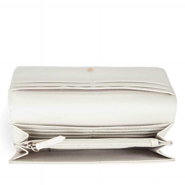 Geldbörse Brixton Ecru, Farbe: beige, Marke: Valentino Bags, EAN: 8054942438287, Abmessungen in cm: 19.5x10x3, Bild 4 von 4
