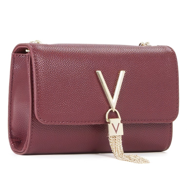Umhängetasche Divina Bordeaux, Farbe: rot/weinrot, Marke: Valentino Bags, EAN: 8054942814692, Abmessungen in cm: 17.5x11.5x6, Bild 2 von 6