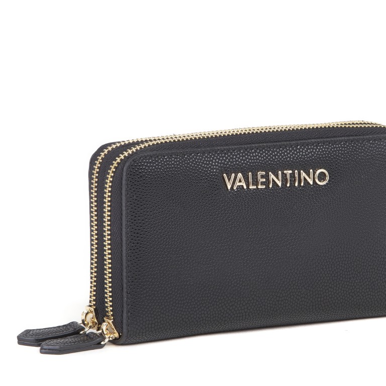 Geldbörse Divina Nero Gold, Farbe: schwarz, Marke: Valentino Bags, EAN: 8054942442482, Abmessungen in cm: 19x11x3, Bild 5 von 5