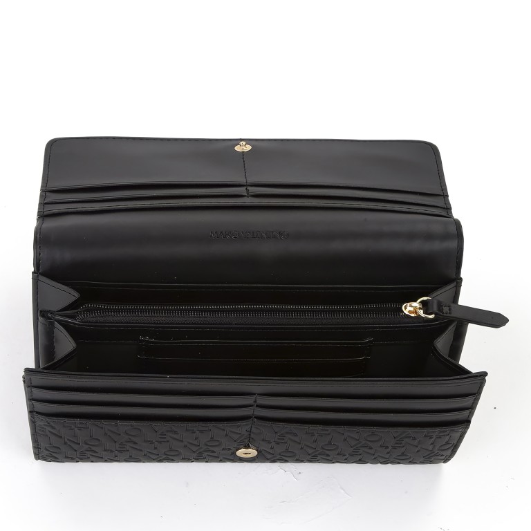 Geldbörse Relove Recycle Nero, Farbe: schwarz, Marke: Valentino Bags, EAN: 8054942818300, Abmessungen in cm: 19.5x10.5x3.5, Bild 4 von 4