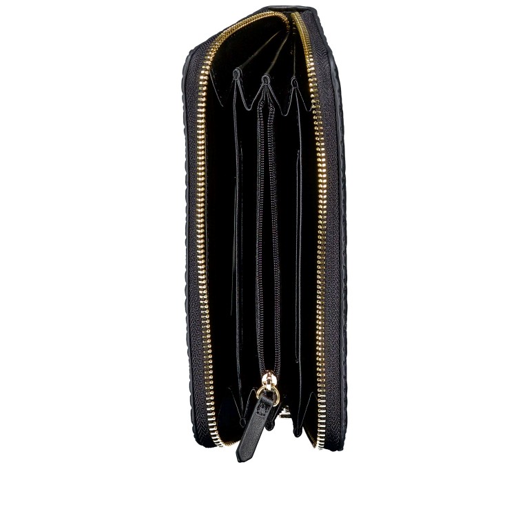 Geldbörse Falak Relove Recycle Nero, Farbe: schwarz, Marke: Valentino Bags, EAN: 8054942818423, Abmessungen in cm: 19x10x2.5, Bild 4 von 4