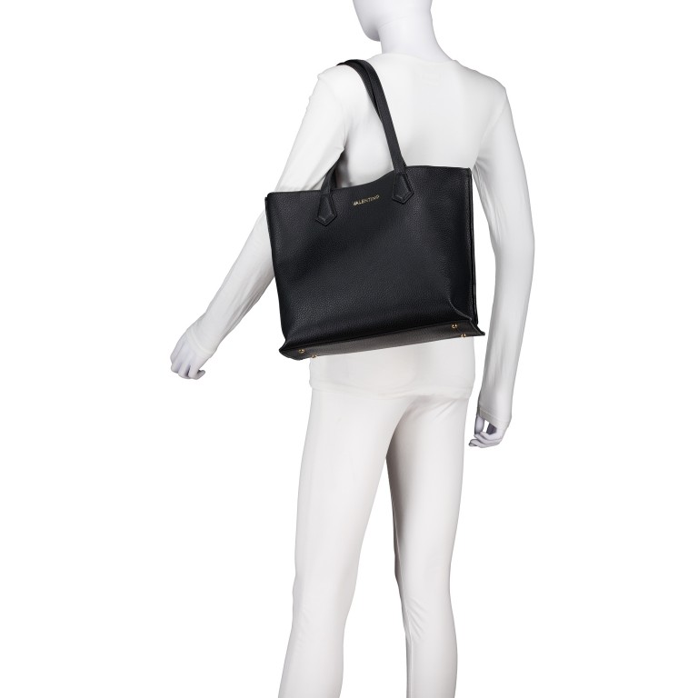 Shopper Fall Relove Recycle Nero, Farbe: schwarz, Marke: Valentino Bags, EAN: 8054942817068, Abmessungen in cm: 33x27x14, Bild 4 von 7