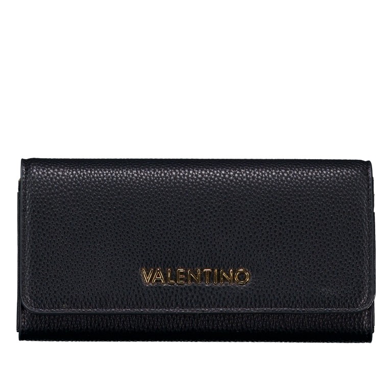 Geldbörse Femke Nero, Farbe: schwarz, Marke: Valentino Bags, EAN: 8054942820631, Abmessungen in cm: 20x10.5x3, Bild 1 von 4