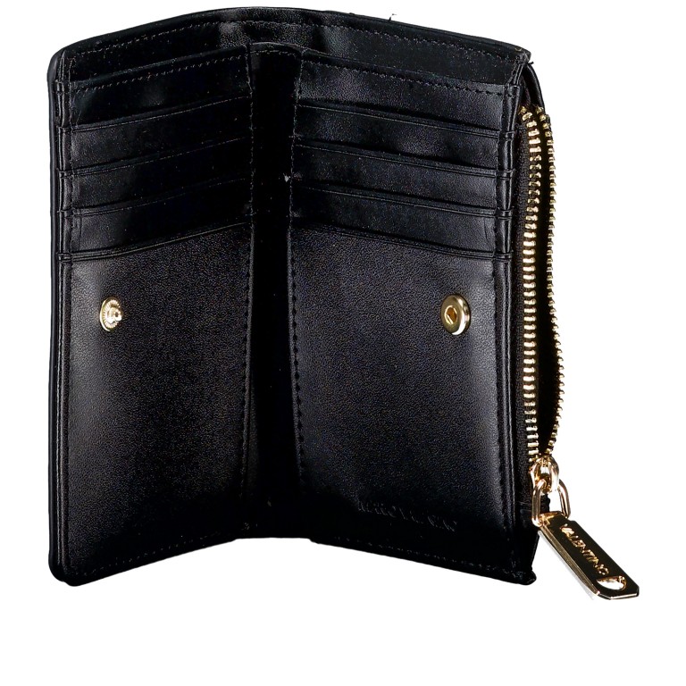 Geldbörse Femke Nero, Farbe: schwarz, Marke: Valentino Bags, EAN: 8054942818225, Abmessungen in cm: 13x9.5x2, Bild 4 von 4