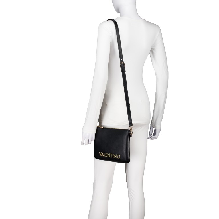Umhängetasche / Clutch Fosca Relove Recycle Nero, Farbe: schwarz, Marke: Valentino Bags, EAN: 8054942818980, Abmessungen in cm: 26.5x18x1.5, Bild 5 von 7