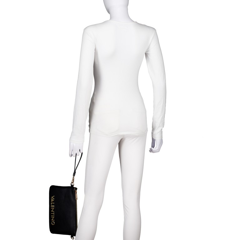 Umhängetasche / Clutch Fosca Relove Recycle Nero, Farbe: schwarz, Marke: Valentino Bags, EAN: 8054942818980, Abmessungen in cm: 26.5x18x1.5, Bild 4 von 7