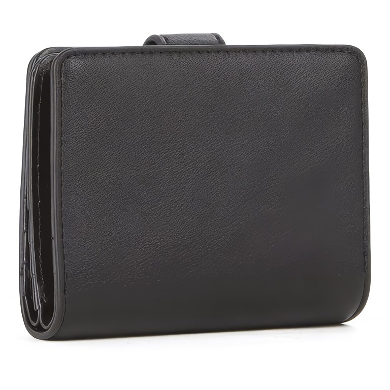 Geldbörse Fosca Relove Recycle Nero, Farbe: schwarz, Marke: Valentino Bags, EAN: 8054942820471, Abmessungen in cm: 11.1x9.5x3, Bild 3 von 4