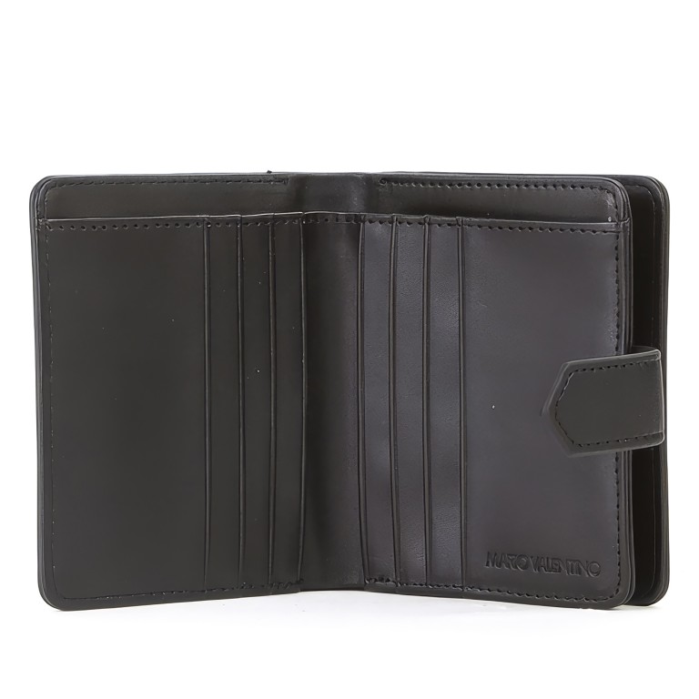 Geldbörse Fosca Relove Recycle Nero, Farbe: schwarz, Marke: Valentino Bags, EAN: 8054942820471, Abmessungen in cm: 11.1x9.5x3, Bild 4 von 4
