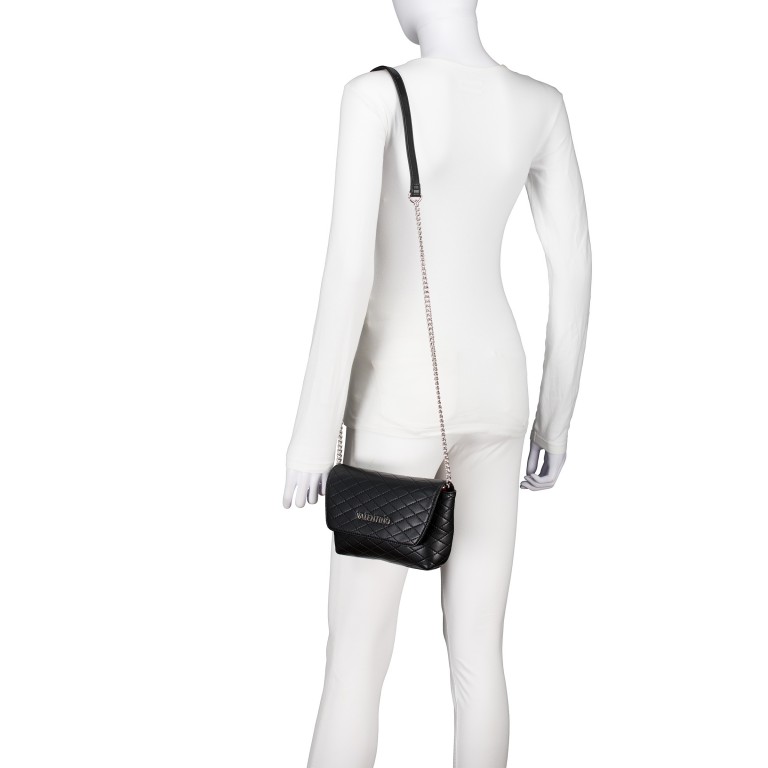 Umhängetasche Fran Nero, Farbe: schwarz, Marke: Valentino Bags, EAN: 8054942819147, Abmessungen in cm: 19x14x3.5, Bild 4 von 6