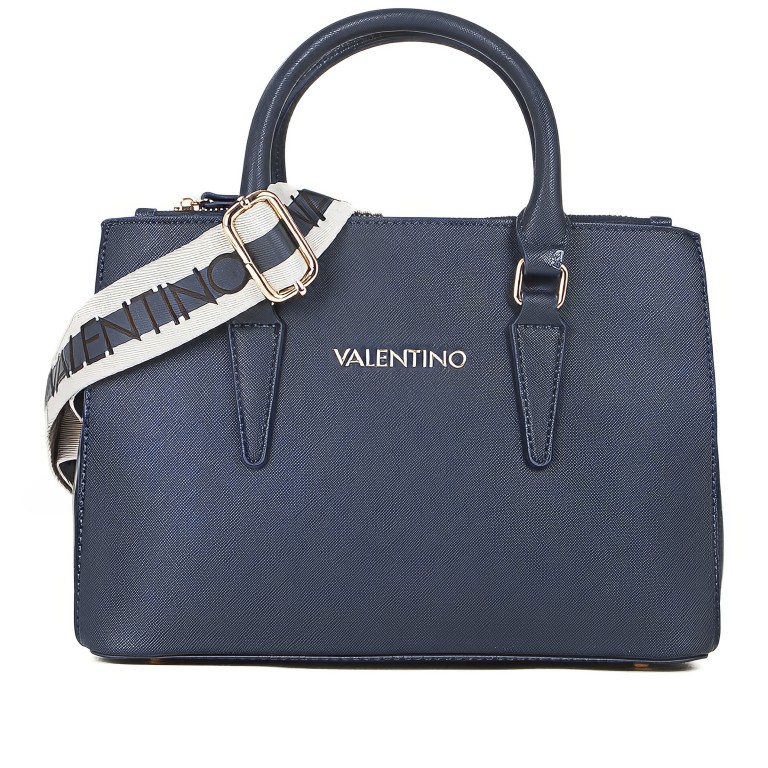 Handtasche Zero Relove Recycle Blu Notte, Farbe: blau/petrol, Marke: Valentino Bags, EAN: 8054942813817, Abmessungen in cm: 29.5x19.5x13.5, Bild 2 von 8