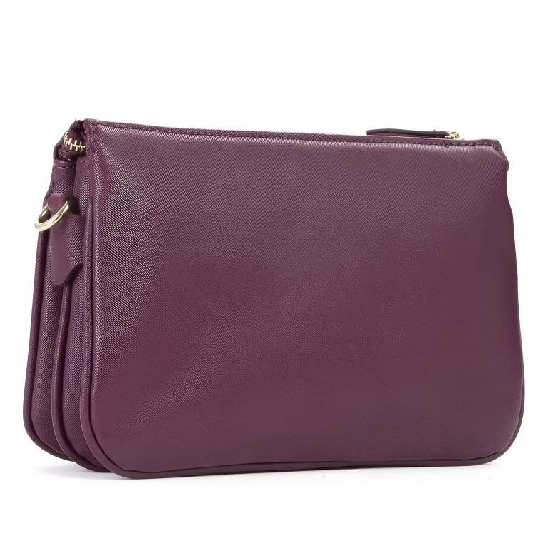 Umhängetasche Zero Relove Recycle Prugna, Farbe: rot/weinrot, Marke: Valentino Bags, EAN: 8054942813763, Abmessungen in cm: 26x18x7, Bild 4 von 7