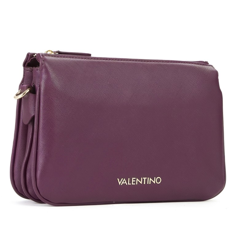 Umhängetasche Zero Relove Recycle Prugna, Farbe: rot/weinrot, Marke: Valentino Bags, EAN: 8054942813763, Abmessungen in cm: 26x18x7, Bild 3 von 7