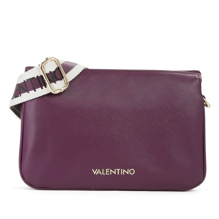 Umhängetasche Zero Relove Recycle Prugna, Farbe: rot/weinrot, Marke: Valentino Bags, EAN: 8054942813763, Abmessungen in cm: 26x18x7, Bild 2 von 7