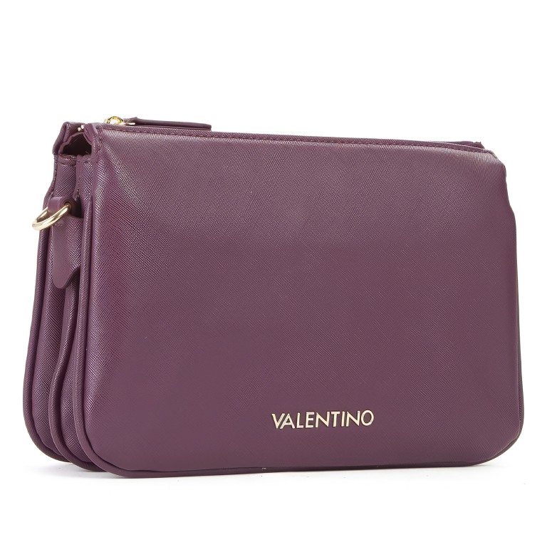 Umhängetasche Zero Relove Recycle Prugna, Farbe: rot/weinrot, Marke: Valentino Bags, EAN: 8054942813763, Abmessungen in cm: 26x18x7, Bild 3 von 7