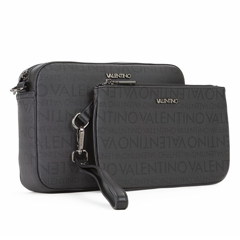 Umhängetasche Billion Men Set Antrac Nero, Farbe: anthrazit, Marke: Valentino Bags, EAN: 8054942815606, Abmessungen in cm: 24.5x18x6.5, Bild 2 von 7