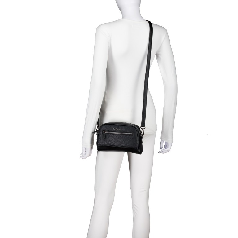 Umhängetasche Efeo Nero, Farbe: schwarz, Marke: Valentino Bags, EAN: 8054942445216, Abmessungen in cm: 23x14.5x6.5, Bild 6 von 8