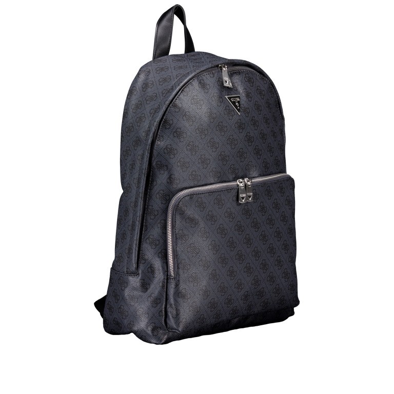 Freizeitrucksack Milano 4G-Logo mit Laptopfach 15 Zoll Black Lime, Farbe: schwarz, Marke: Guess, EAN: 7620837298963, Abmessungen in cm: 30x42x12, Bild 2 von 6