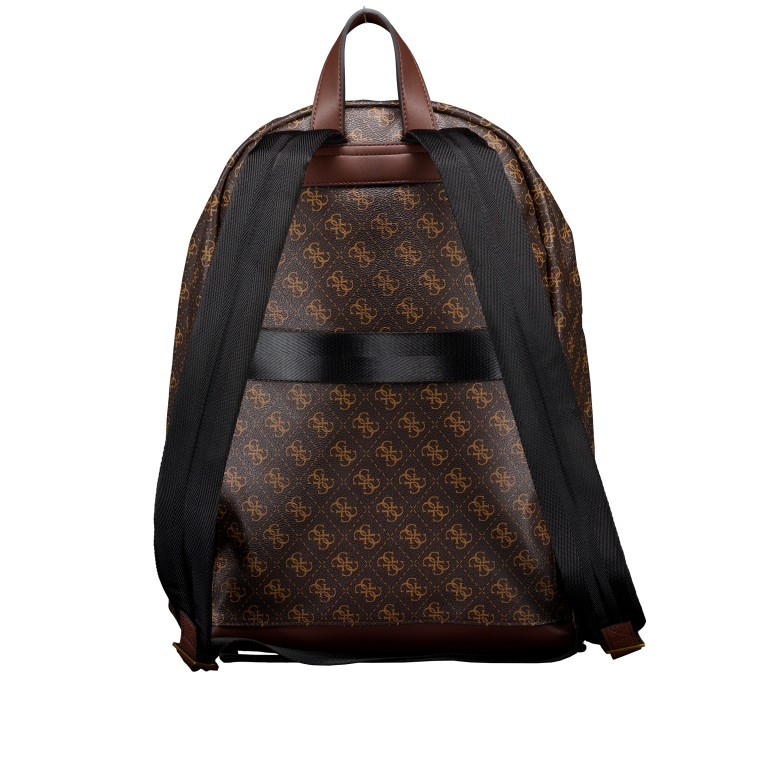 Freizeitrucksack Milano 4G-Logo mit Laptopfach 15 Zoll Brown Ochre Burgundy, Farbe: braun, Marke: Guess, EAN: 7620837298987, Abmessungen in cm: 30x42x12, Bild 4 von 6