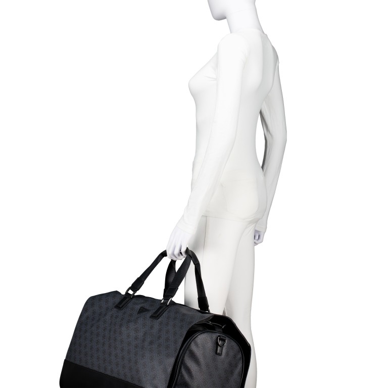 Reisetasche / Kleidersack 4G-Logo Black, Farbe: schwarz, Marke: Guess, EAN: 7628907210136, Abmessungen in cm: 55x30x25, Bild 4 von 9