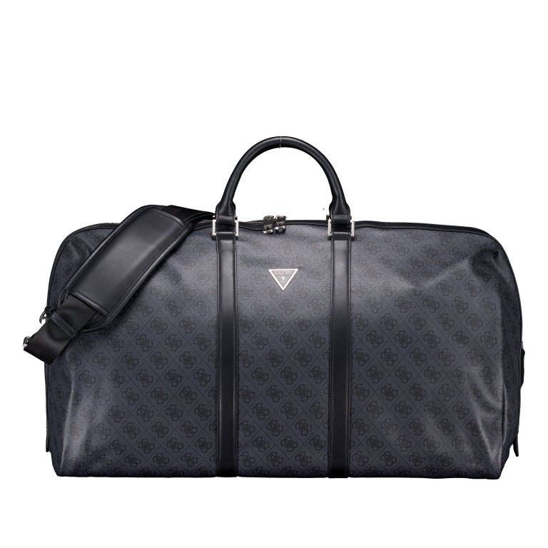 Reisetasche Pisa 4G-Logo Größe 56 cm Black Lime, Farbe: schwarz, Marke: Guess, EAN: 7628907210310, Abmessungen in cm: 56x30x22, Bild 1 von 5