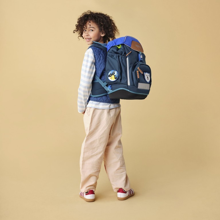 Schulranzen Pack Eco Hero Set 6-teilig Modell 2025 ArktisforschBär, Farbe: blau/petrol, Marke: Ergobag, EAN: 4057081201532, Abmessungen in cm: 28x40x25, Bild 7 von 11