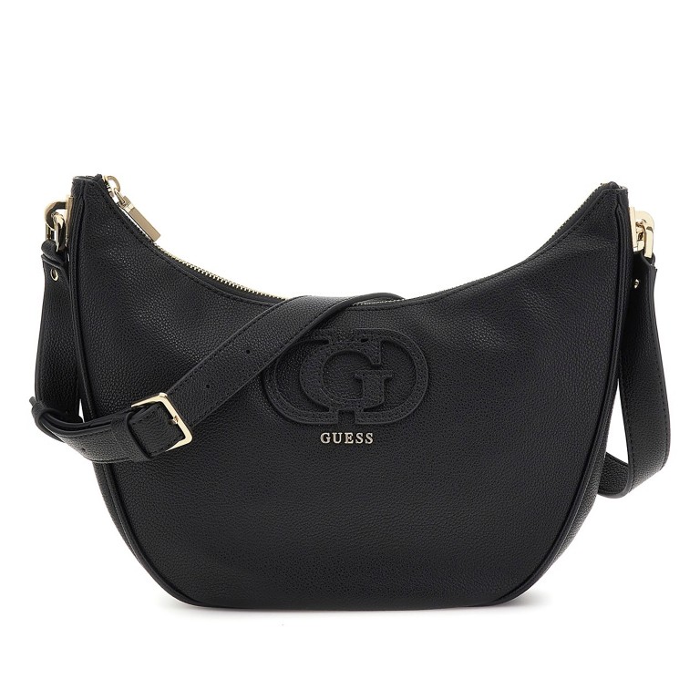 Beuteltasche Calebra Black, Farbe: schwarz, Marke: Guess, EAN: 0190231958239, Abmessungen in cm: 31x24x6.5, Bild 1 von 6