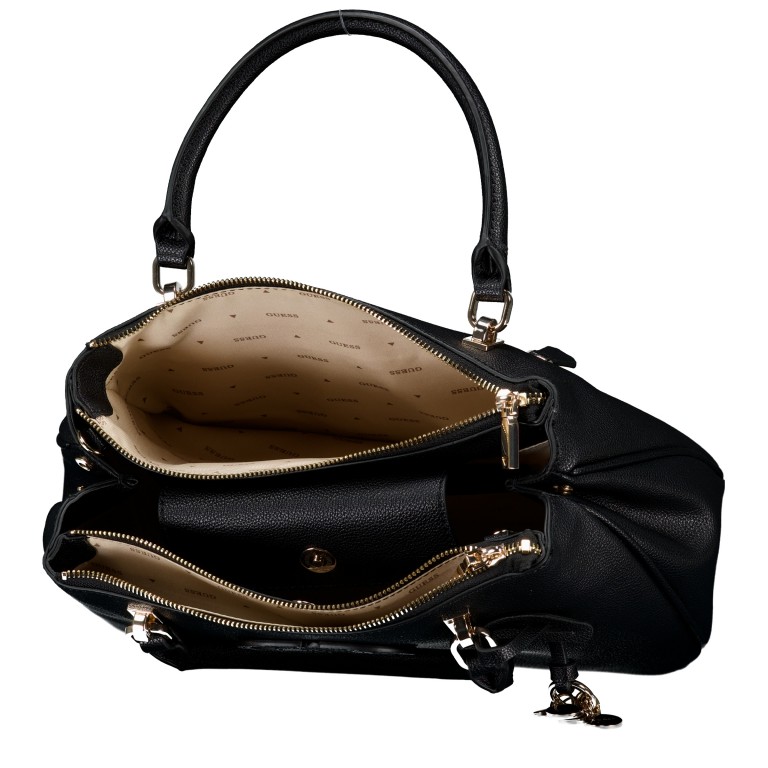 Handtasche Calebra Black, Farbe: schwarz, Marke: Guess, EAN: 0190231958277, Abmessungen in cm: 30x23x11.5, Bild 5 von 7