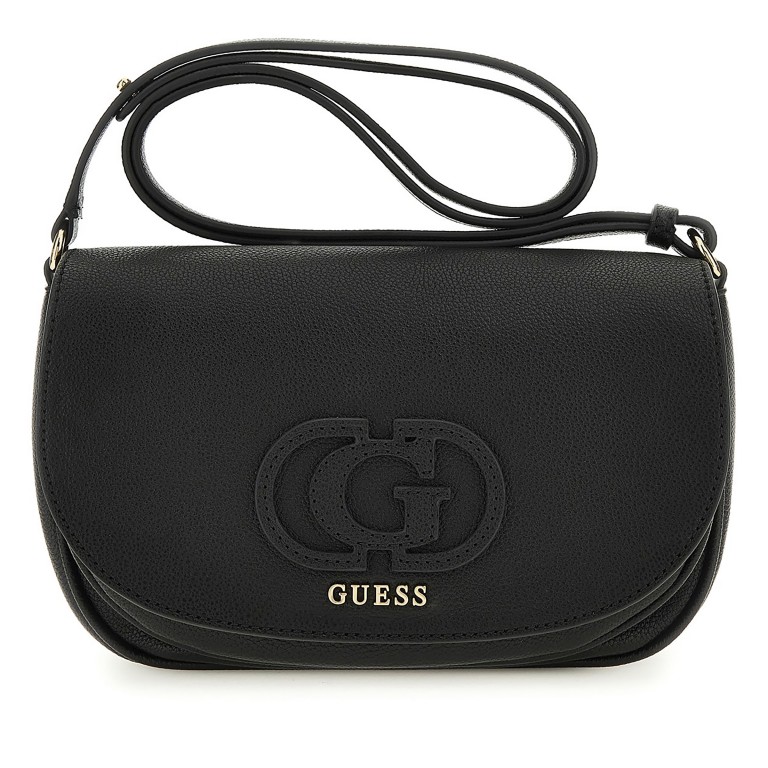 Umhängetasche Calebra Black, Farbe: schwarz, Marke: Guess, EAN: 0190231958345, Abmessungen in cm: 24x15.5x7.5, Bild 1 von 6