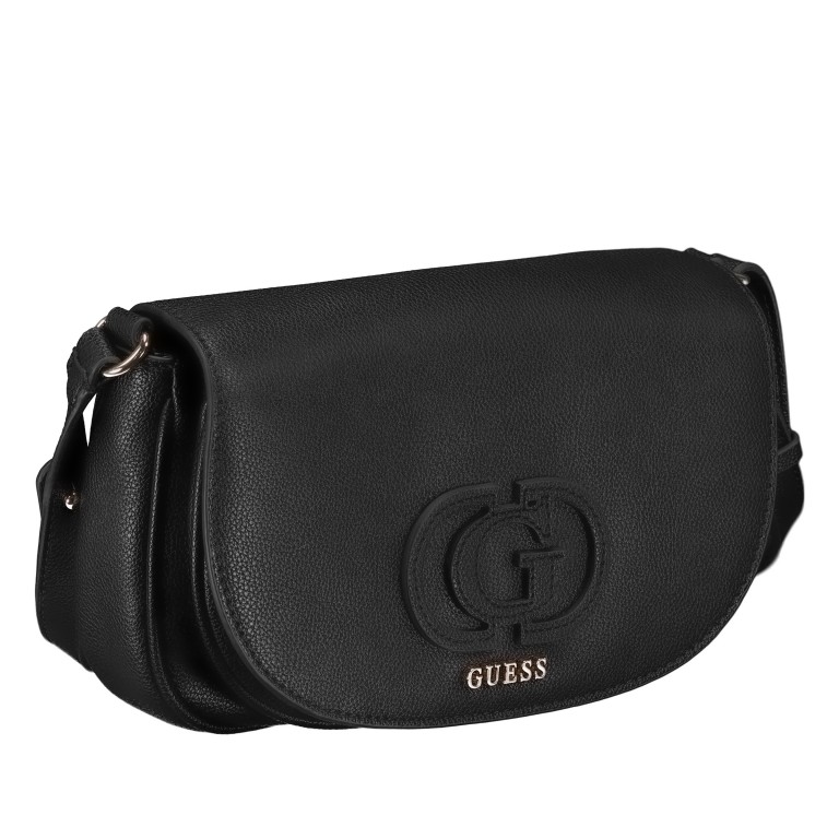 Umhängetasche Calebra Black, Farbe: schwarz, Marke: Guess, EAN: 0190231958345, Abmessungen in cm: 24x15.5x7.5, Bild 2 von 6
