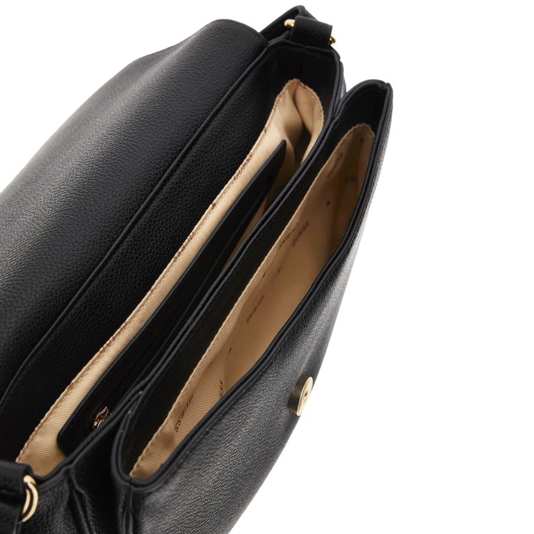 Umhängetasche Calebra Black, Farbe: schwarz, Marke: Guess, EAN: 0190231958345, Abmessungen in cm: 24x15.5x7.5, Bild 5 von 6