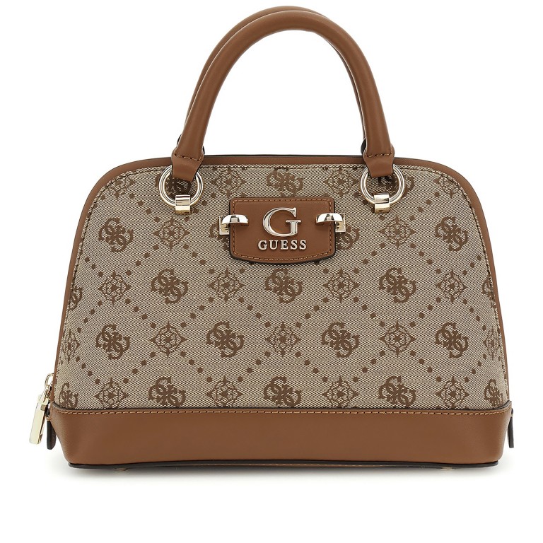 Handtasche Neda 4G-Logo Peony Latte, Farbe: braun, Marke: Guess, EAN: 0190231964209, Abmessungen in cm: 25x19.5x11, Bild 1 von 7