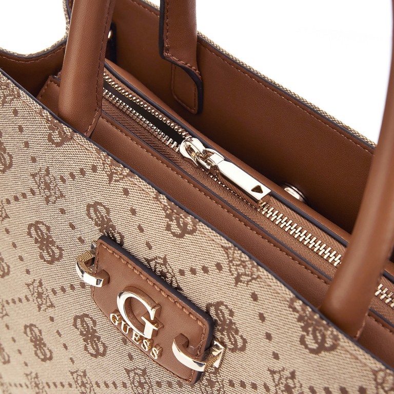 Handtasche Neda 4G-Logo Peony Latte, Farbe: braun, Marke: Guess, EAN: 0190231975526, Abmessungen in cm: 33.5x25x12.5, Bild 7 von 8