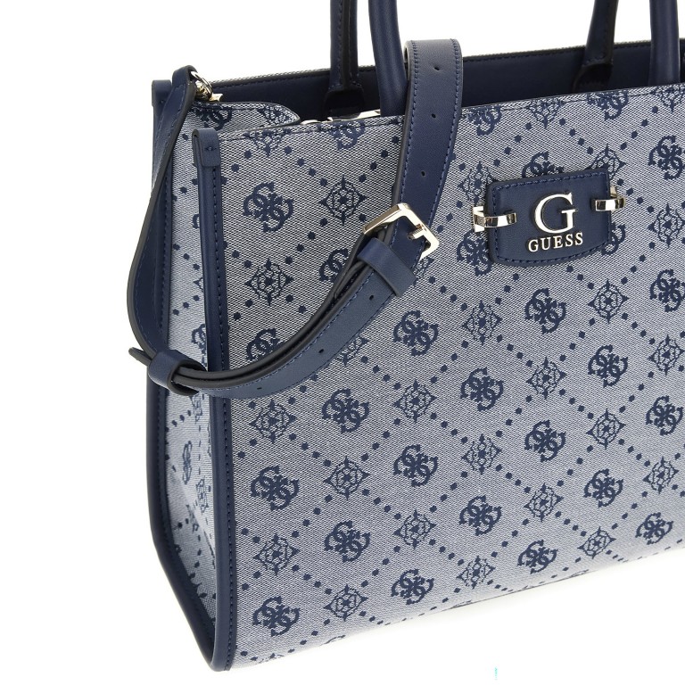 Handtasche Neda 4G-Logo Peony Navy, Farbe: blau/petrol, Marke: Guess, EAN: 0190231975533, Abmessungen in cm: 33.5x25x12.5, Bild 8 von 8