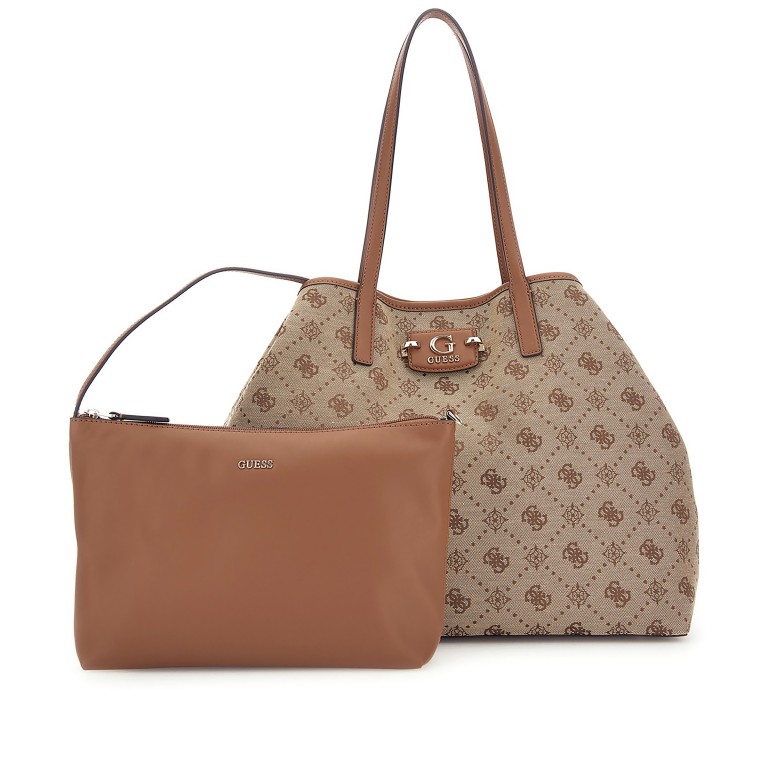 Shopper Neda 4G-Logo Peony variabel in der Form Latte, Farbe: braun, Marke: Guess, EAN: 0190231961260, Abmessungen in cm: 39.5x33.5x20.5, Bild 1 von 9