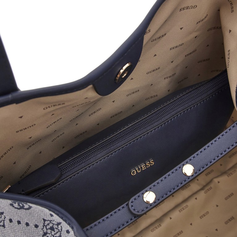Shopper Neda 4G-Logo Peony variabel in der Form Navy, Farbe: blau/petrol, Marke: Guess, EAN: 0190231961277, Abmessungen in cm: 39.5x33.5x20.5, Bild 7 von 9