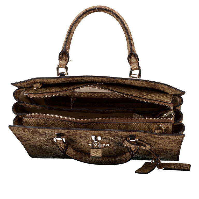 Handtasche Queensland 4G-Logo Latte, Farbe: braun, Marke: Guess, EAN: 0190231964827, Abmessungen in cm: 26x20x11.7, Bild 7 von 7