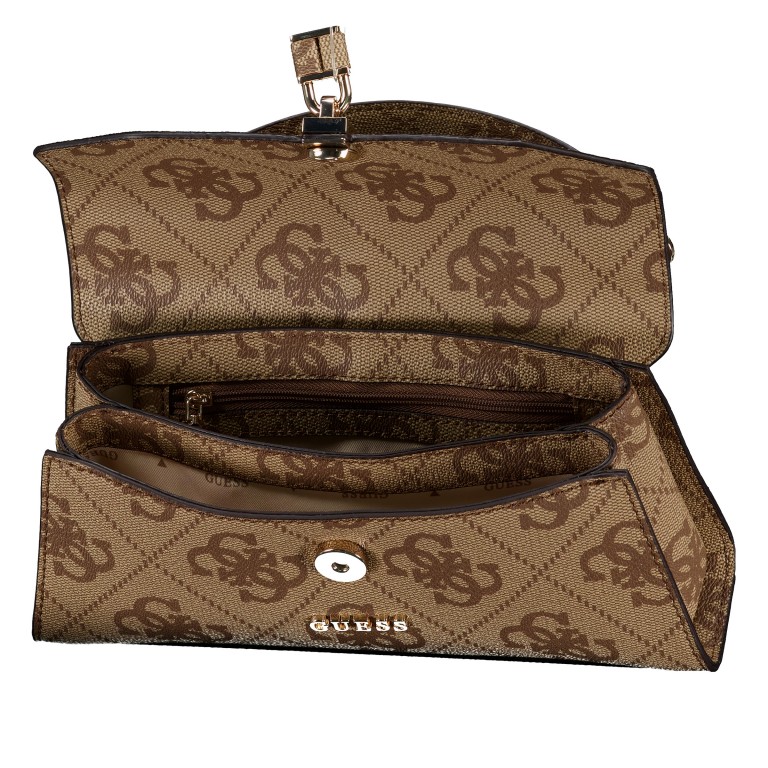 Umhängetasche Queensland 4G-Logo Latte, Farbe: braun, Marke: Guess, EAN: 0190231964858, Abmessungen in cm: 25x12.3x6, Bild 7 von 7