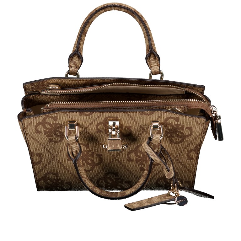 Handtasche Queensland Mini Latte, Farbe: braun, Marke: Guess, EAN: 0190231964889, Abmessungen in cm: 18.5x13.5x8, Bild 7 von 7