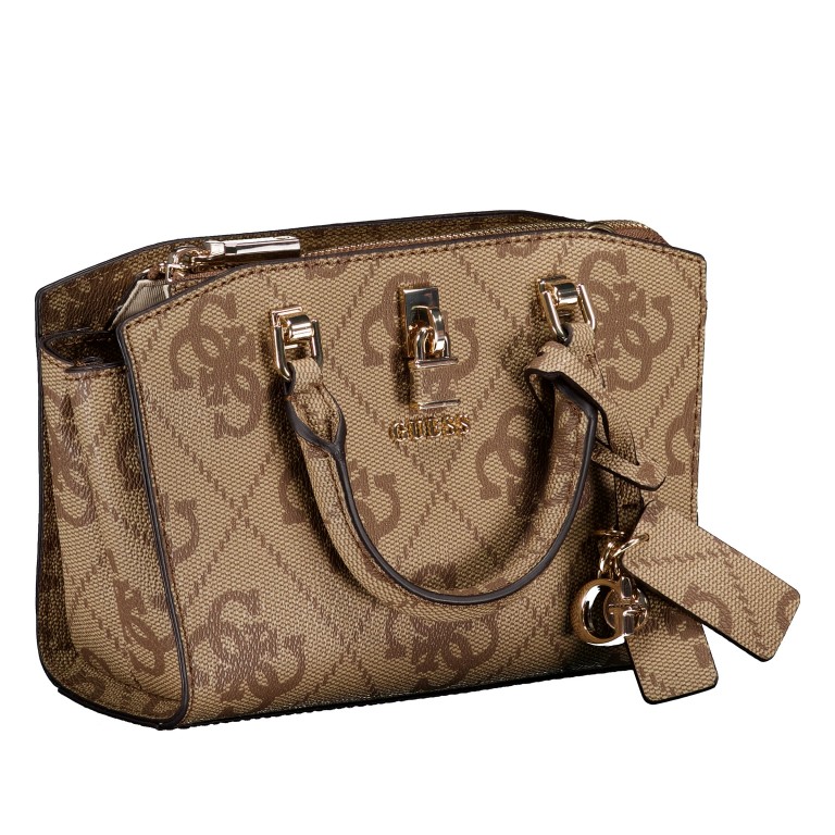 Handtasche Queensland Mini Latte, Farbe: braun, Marke: Guess, EAN: 0190231964889, Abmessungen in cm: 18.5x13.5x8, Bild 2 von 7