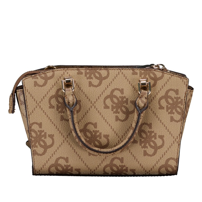 Handtasche Queensland Mini Latte, Farbe: braun, Marke: Guess, EAN: 0190231964889, Abmessungen in cm: 18.5x13.5x8, Bild 3 von 7