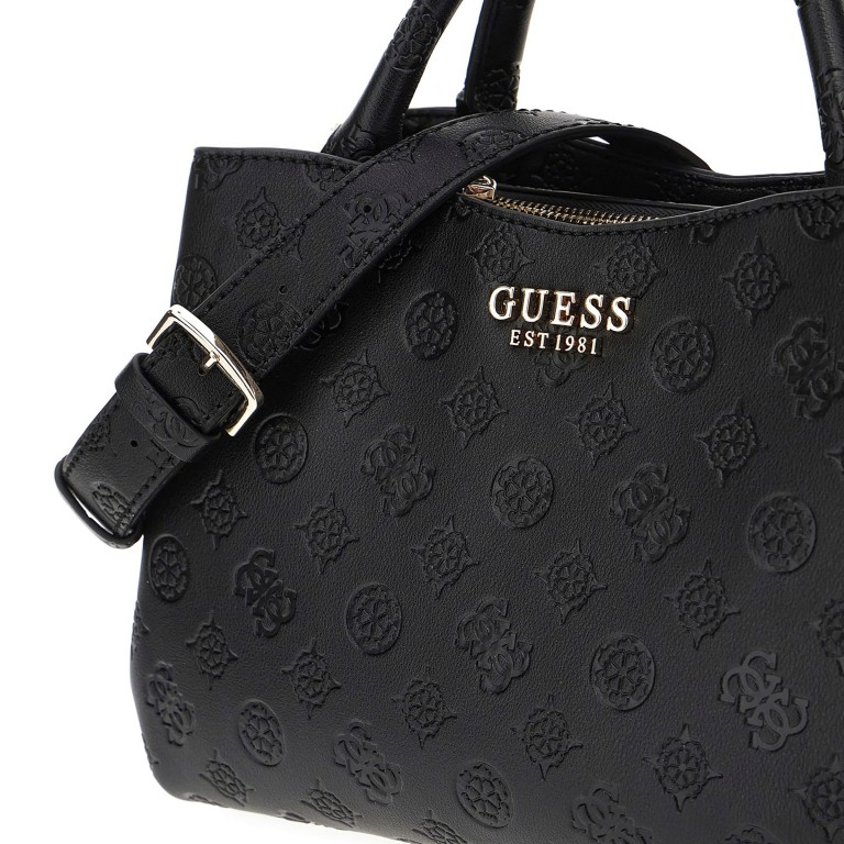 Handtasche Phoebe Peony-Logo Black, Farbe: schwarz, Marke: Guess, EAN: 0190231962014, Abmessungen in cm: 29.5x19.5x10.5, Bild 8 von 8