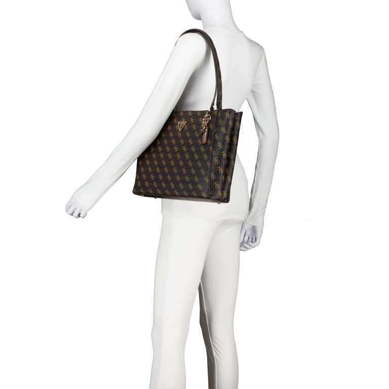 Shopper Noelle II 4G-Logo Brown, Farbe: braun, Marke: Guess, EAN: 0190231962496, Abmessungen in cm: 33x26x9, Bild 4 von 6