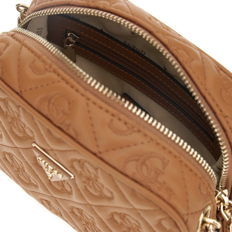 Umhängetasche Adelasia 4G-Logo Caramel, Farbe: cognac, Marke: Guess, EAN: 0190231965107, Abmessungen in cm: 19x15.5x7.5, Bild 6 von 7